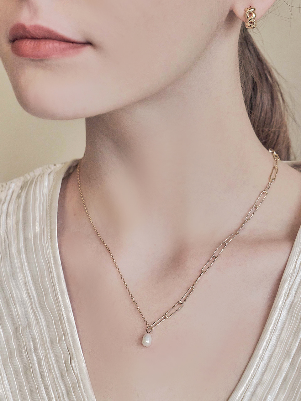 [프로미스나인 이나경 착용] eve pearl necklace