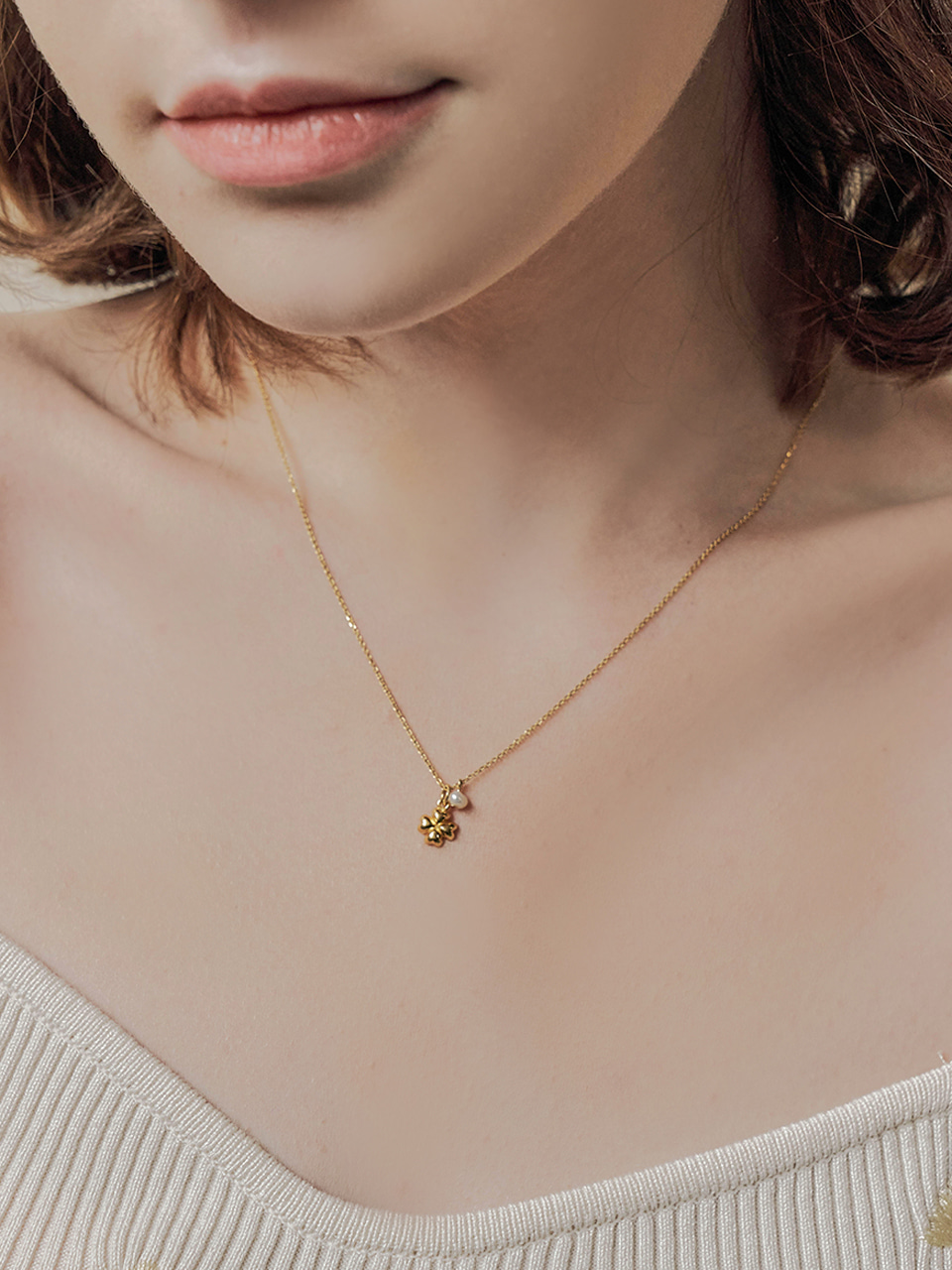 [김연아 르세라핌 카즈하 착용] my clover necklace