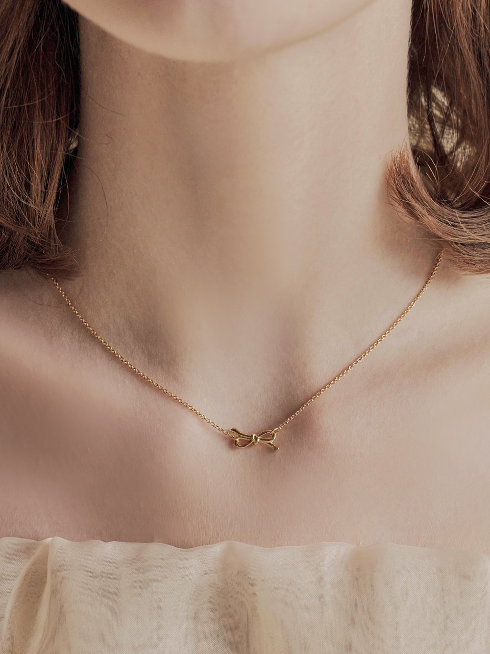[에스파 지젤 라붐 소연 착용] sienna ribbon necklace