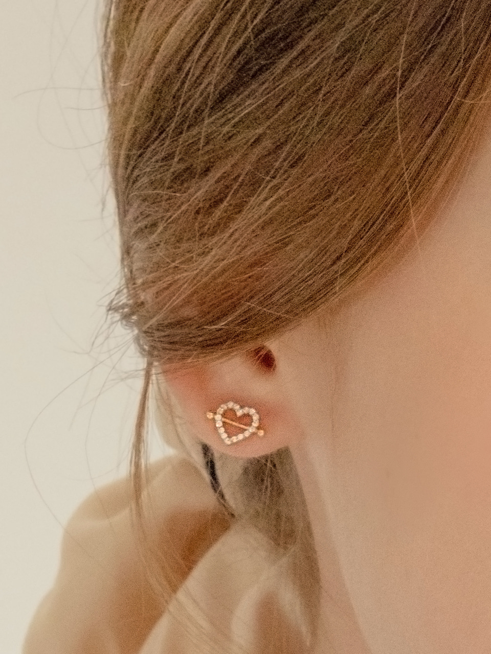 [에스파 카리나 있지 리아 착용] dazzling heart earring